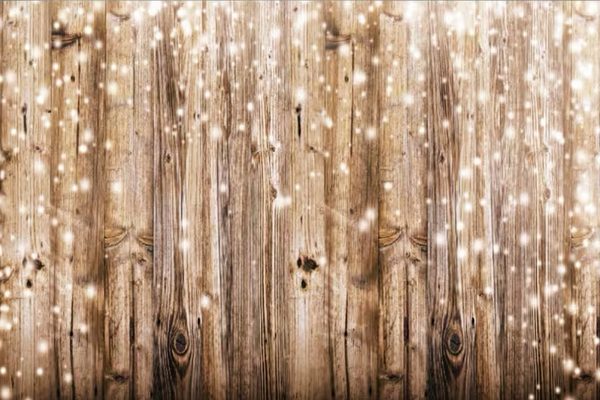 Häus Holz mit Glitzer